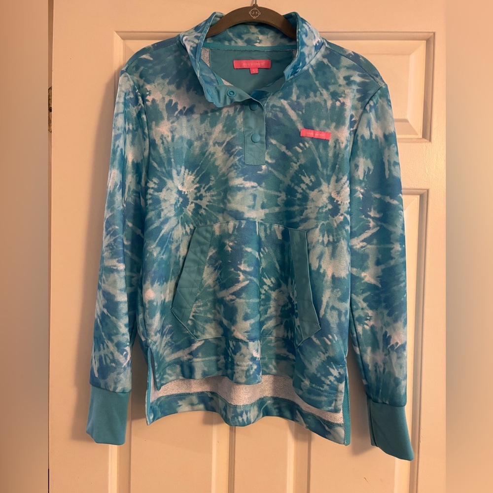 Simply Southern Blue Tie-Dye Pullover